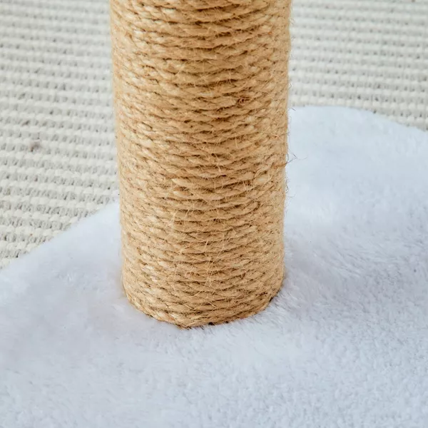 Ivory Scratching Post Cat Furniture - 18.5 in. Tall
